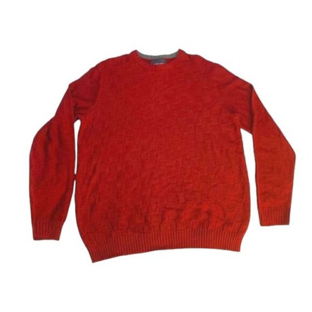MEN’S Brick Red Crewneck Sweater Size Large